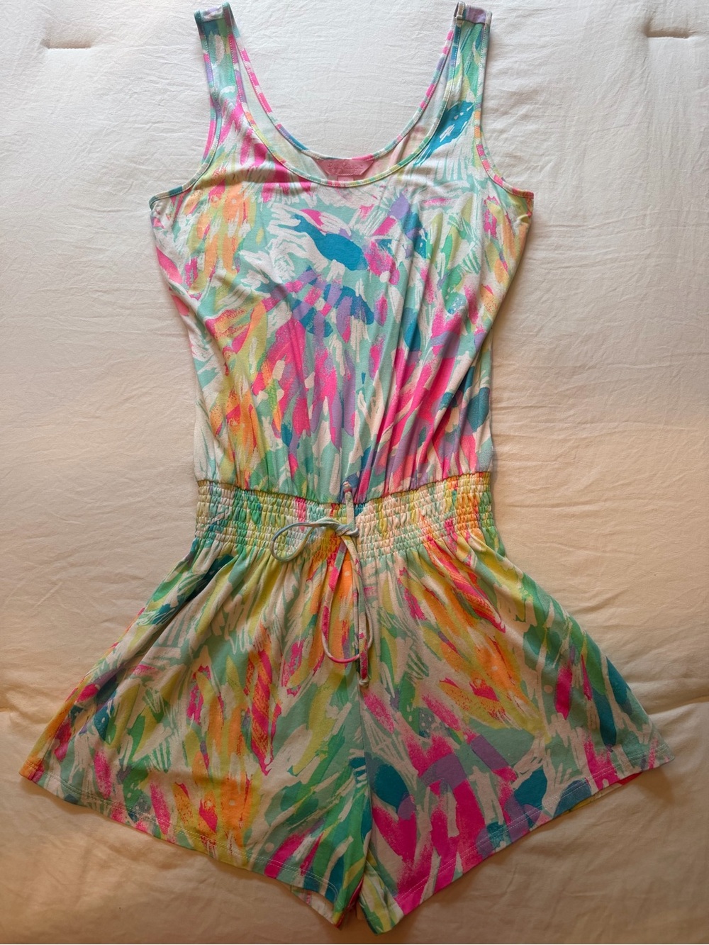 Lilly Pulitzer Sparkling Sands Romper xs EUC